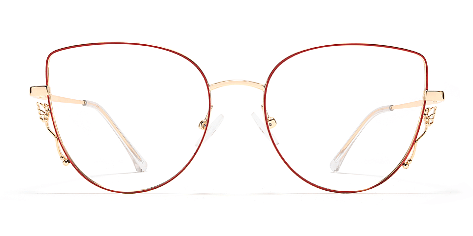 Hailey red   Metal  Eyeglasses