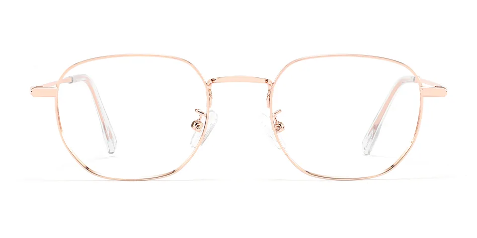 Hajna rose gold   Metal  Eyeglasses