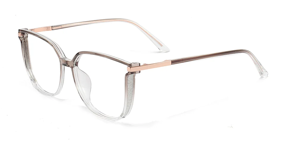Aysun clear grey clear   Plastic  Eyeglasses