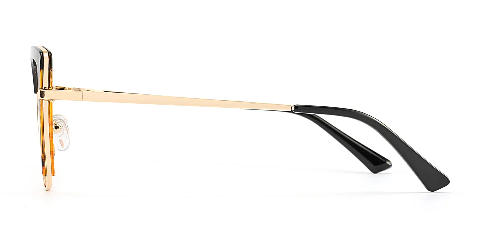 Falisha warm tortoise gold   Plastic  Eyeglasses