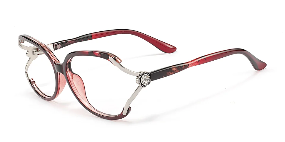 Dor red   Plastic  Eyeglasses