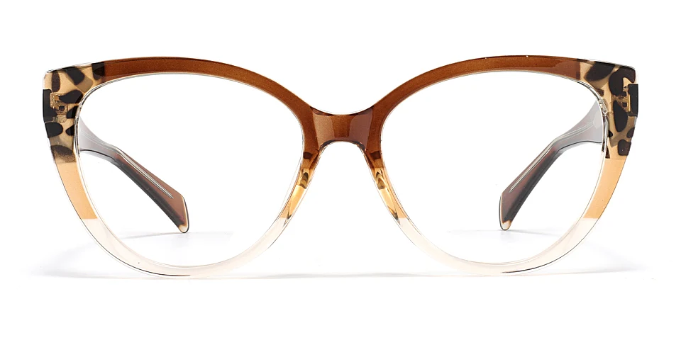 Leila brown tortoise champagne   TR90  Eyeglasses