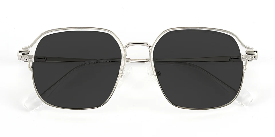 Lorene clear   Metal  Sunglasses