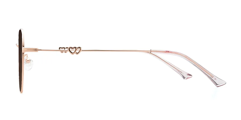 Megan rose gold   Metal  Sunglasses