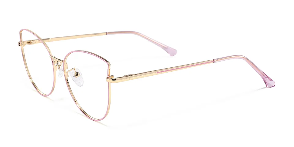 Cloe pink gold   Metal  Eyeglasses