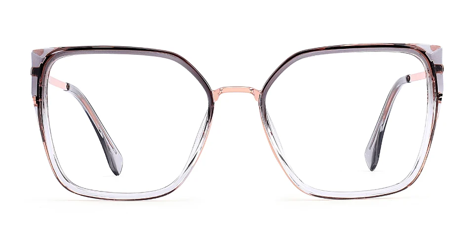 Bozi grey clear   Plastic  Eyeglasses