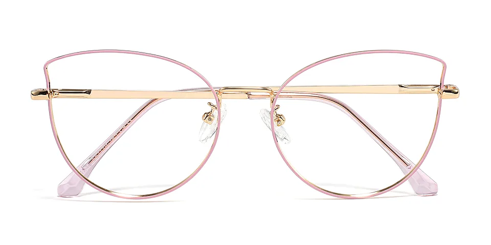 Cloe pink gold   Metal  Eyeglasses