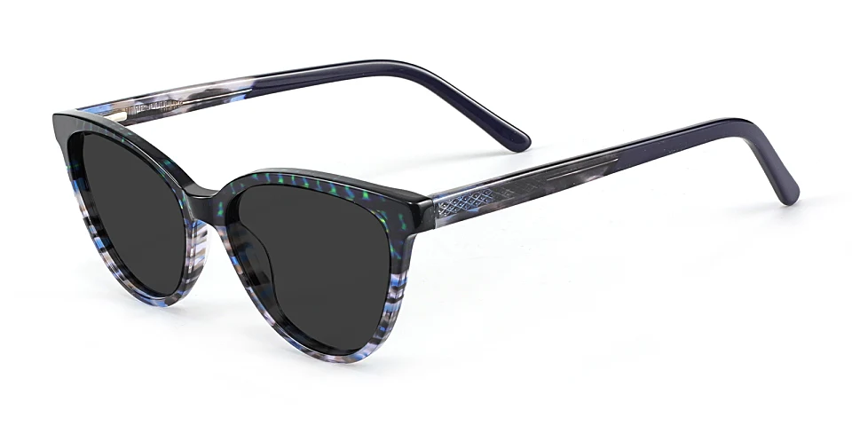 Ailie blue texture   Acetate  Sunglasses