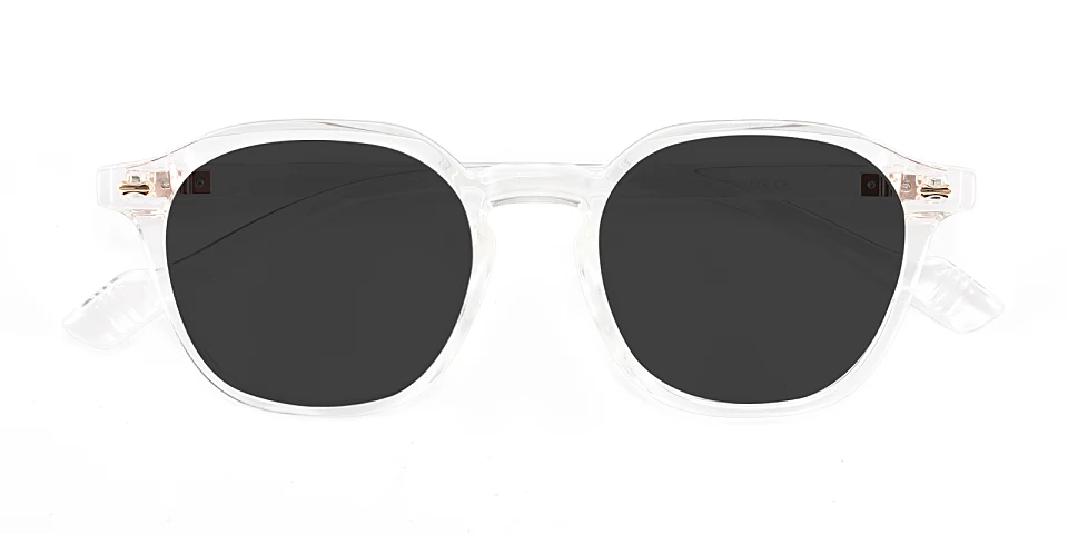 Devin clear   Plastic  Sunglasses