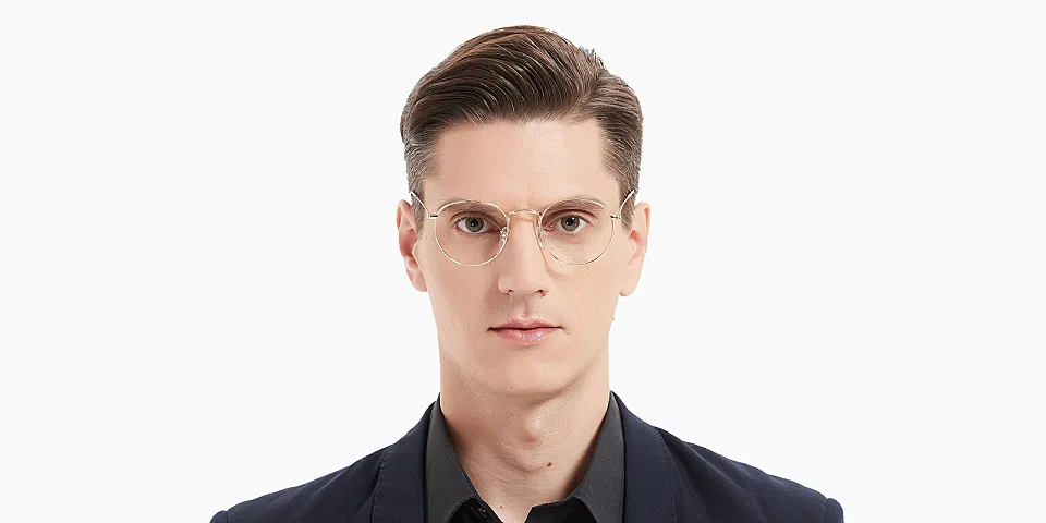 Joslyn gold   Metal  Eyeglasses
