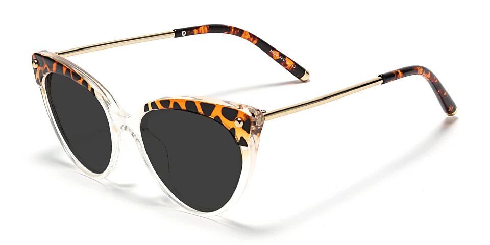 June clear yellow tortoise   TR90  Sunglasses