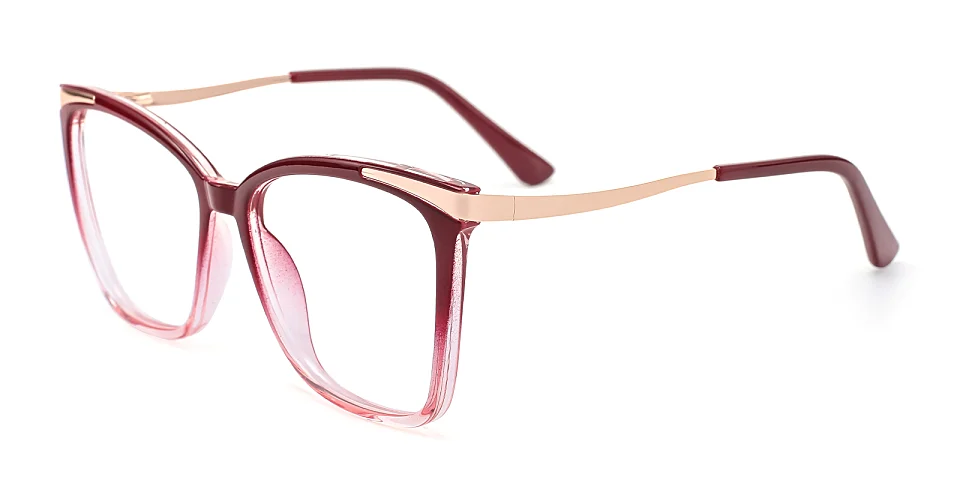 Sine red pink   Plastic  Eyeglasses