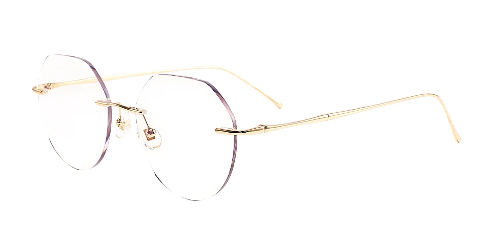 Cool gold   Metal  Eyeglasses