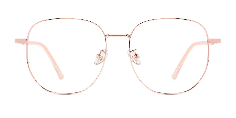 Wensley rose gold brown   Metal  Eyeglasses