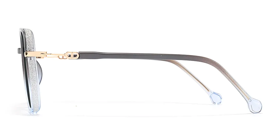 Gerda grey clear blue   Plastic  Sunglasses