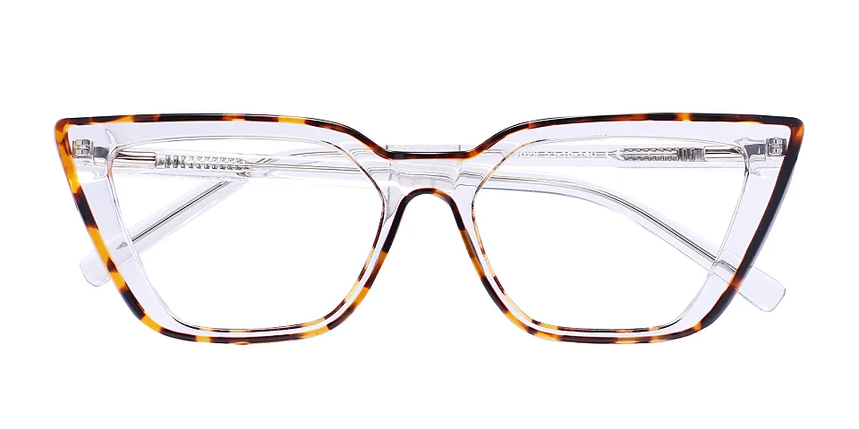 Kellan warm tortoise clear   Plastic  Eyeglasses