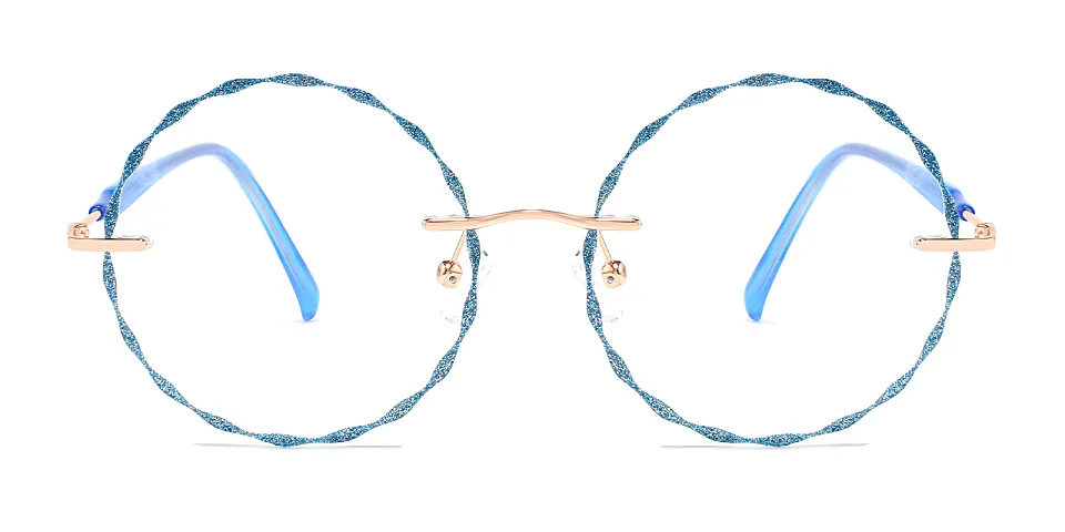 Claudia blue   Metal  Eyeglasses