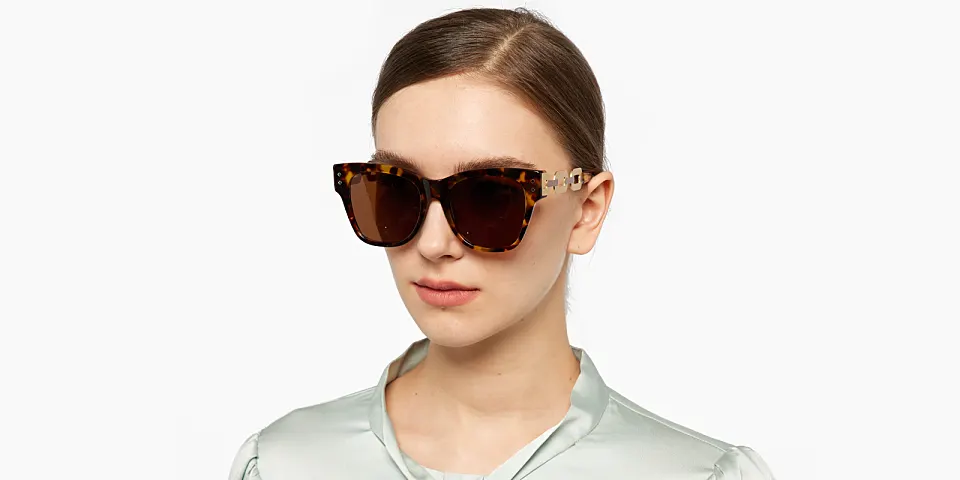 Aella warm tortoise   Acetate  Sunglasses