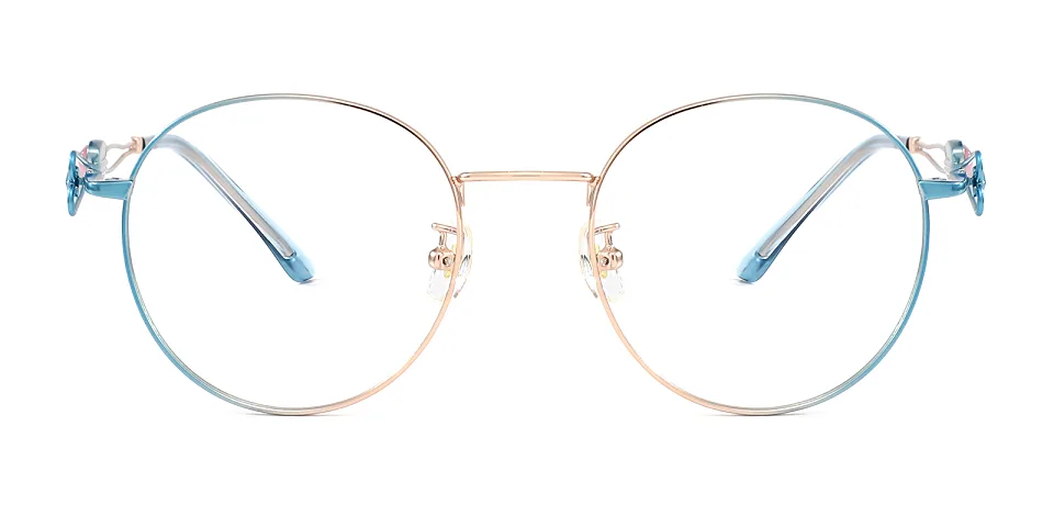 Dana blue rose gold   Metal  Eyeglasses