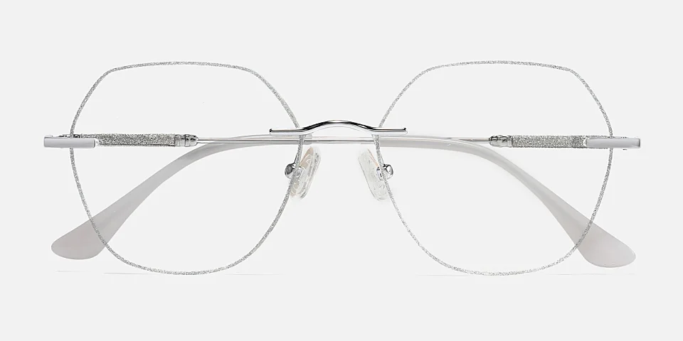 Gem silver   Metal  Eyeglasses