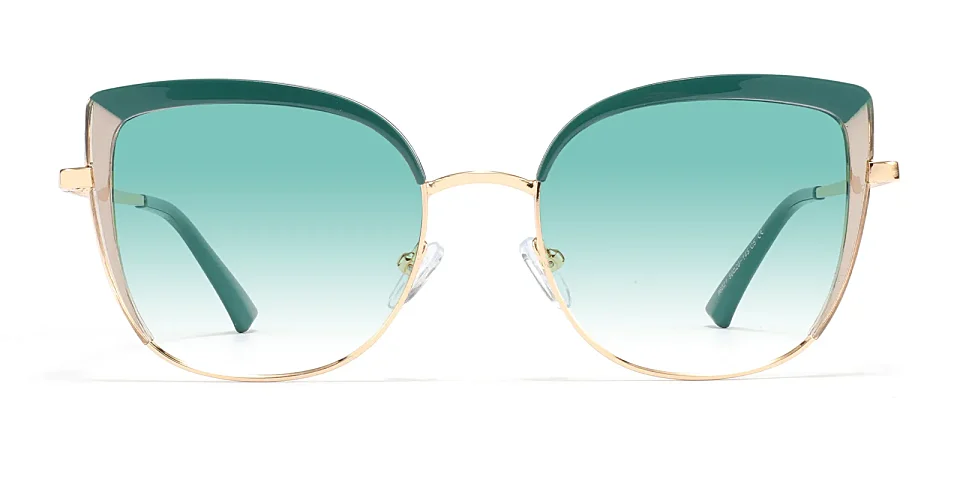 Falisha dark green grey   Plastic  Sunglasses