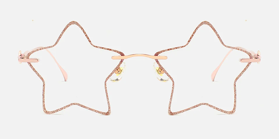 5 Stars rose gold   Metal  Eyeglasses