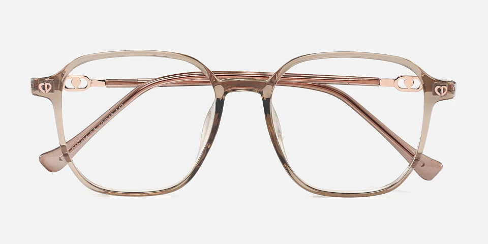 Ash brown   Plastic  Eyeglasses