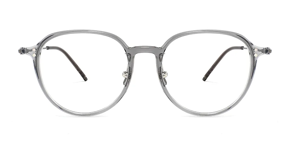 Hayes clear grey   Titanium  Eyeglasses