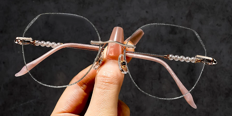 Fauna rose gold silver   Titanium  Eyeglasses