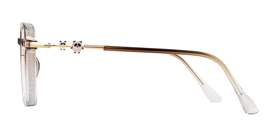 Melina brown clear blue   Plastic  Eyeglasses