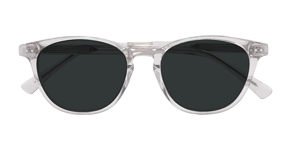 Selena clear grey   Plastic  Sunglasses