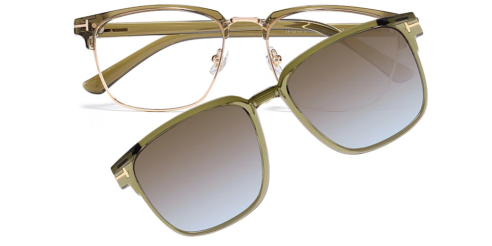 Peta seaweed brown blue   Plastic  Eyeglasses