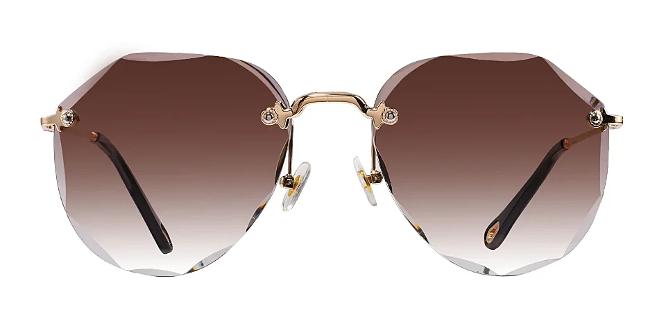 Luna gold   Plastic  Sunglasses