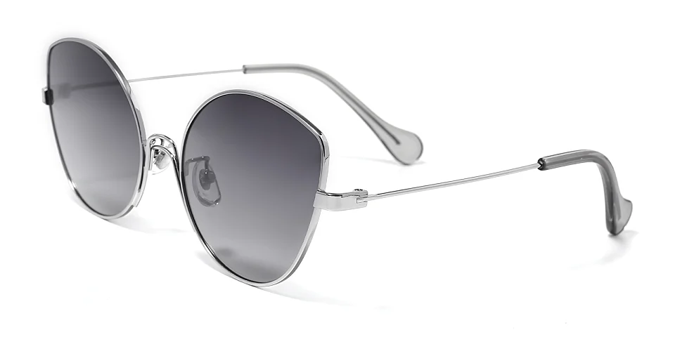 Joey silver grey   Metal  Sunglasses