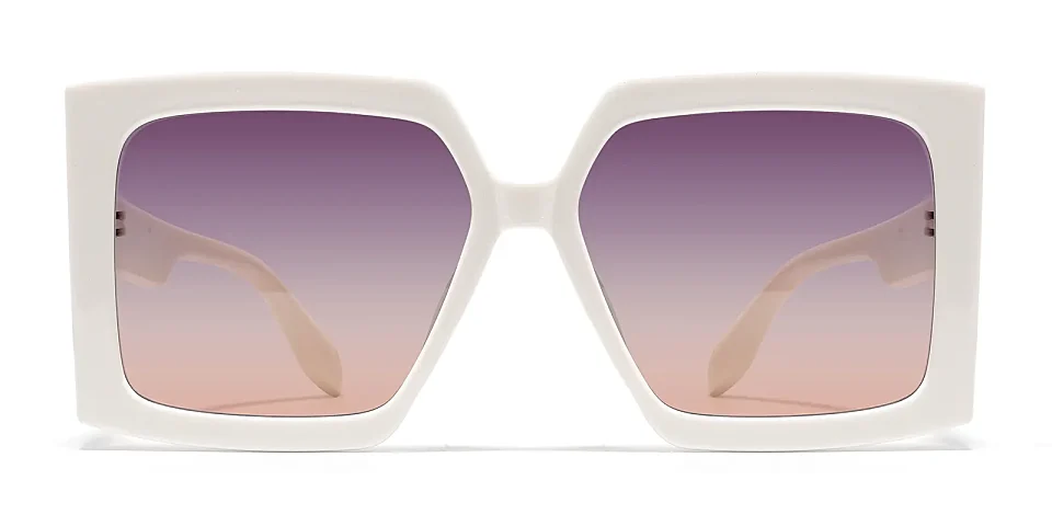 Jelly white   Plastic  Sunglasses
