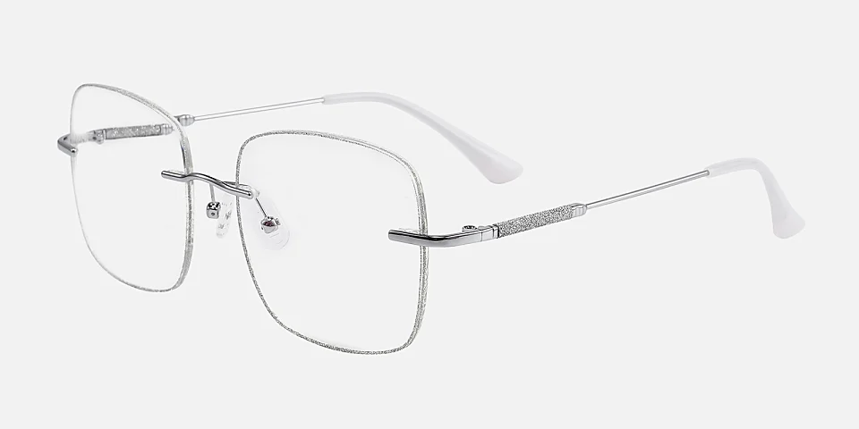 Sparkle silver   Metal  Eyeglasses