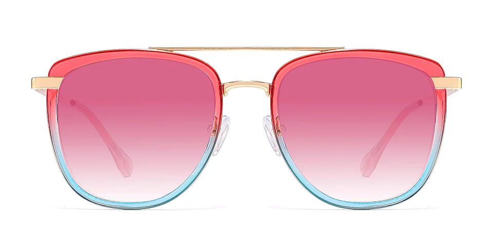 Simi red blue   Plastic  Sunglasses