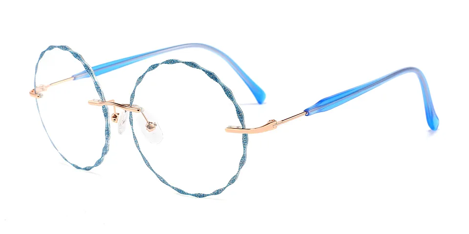 Claudia blue   Metal  Eyeglasses
