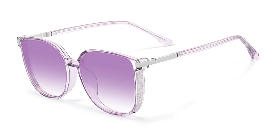 Aysun lavender   Plastic  Sunglasses
