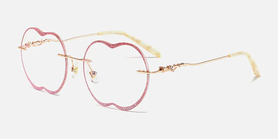 Apple pink   Metal  Eyeglasses