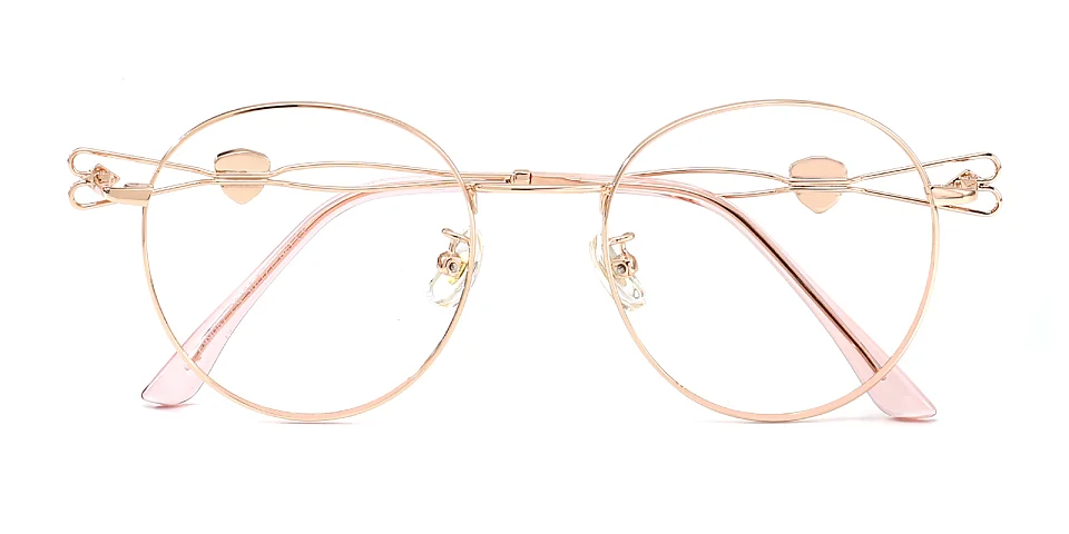 Dana rose gold   Metal  Eyeglasses