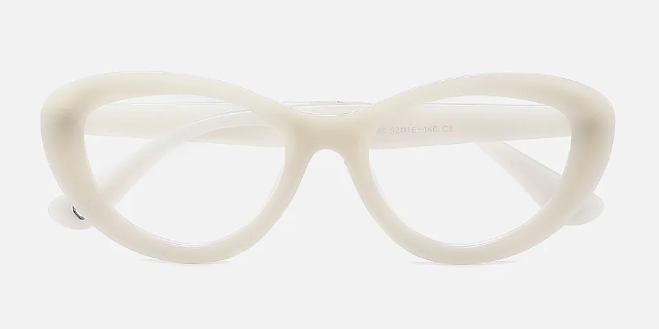Remy white   Plastic  Eyeglasses