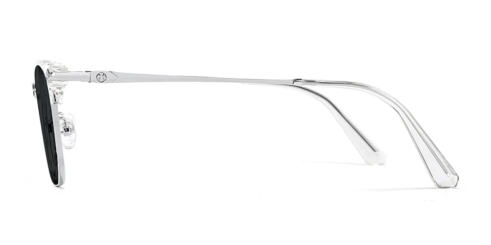 Emeka clear silver   Metal  Sunglasses