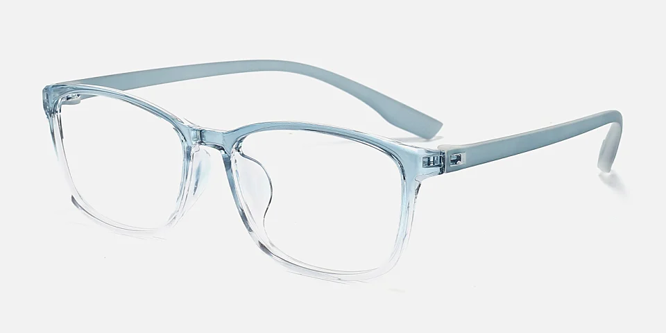 Leigh blue clear   Plastic  Eyeglasses