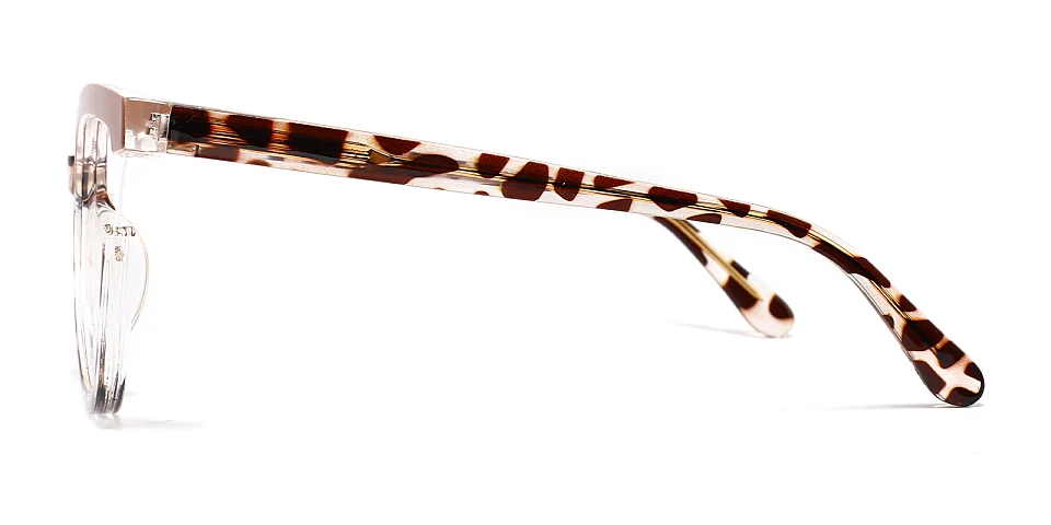 Leyla brown petal tortoise   Plastic  Eyeglasses