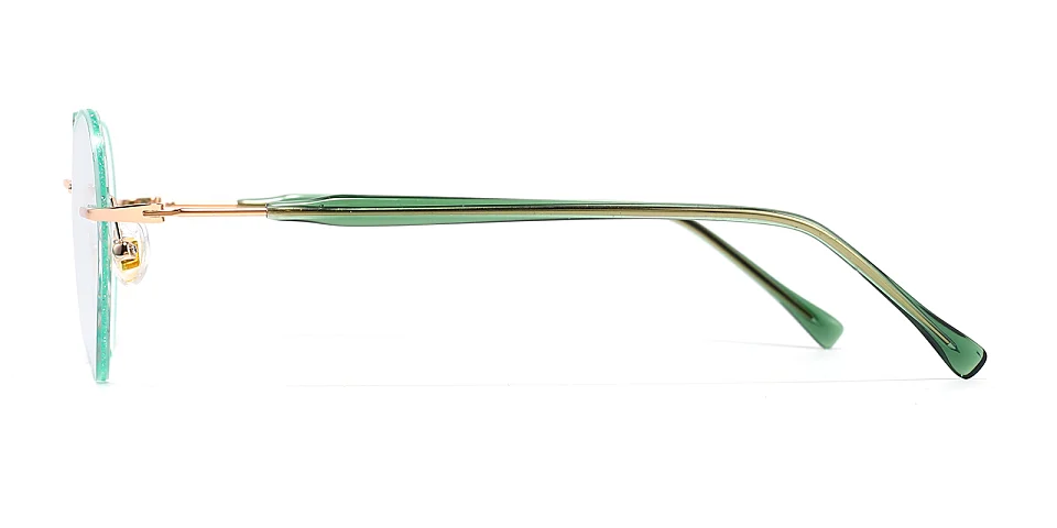 Veylana green   Metal  Eyeglasses