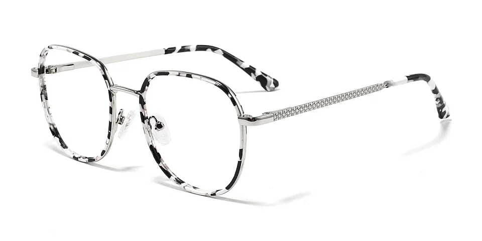 Lillian white floral   Metal  Eyeglasses