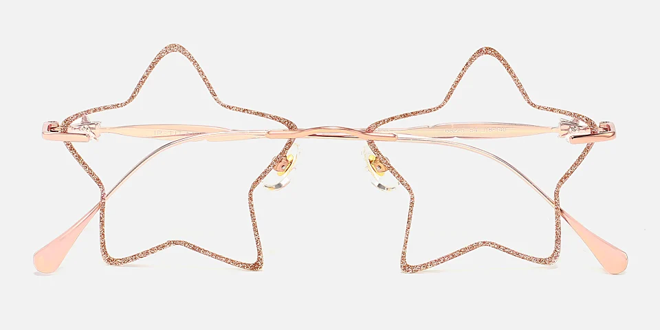5 Stars rose gold   Metal  Eyeglasses