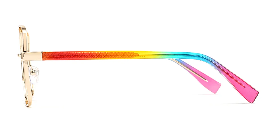 Nannie gold rainbow   Metal  Eyeglasses