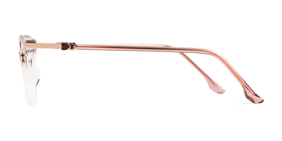 Leif pink clear   Plastic  Eyeglasses